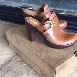 Leather mules by Born